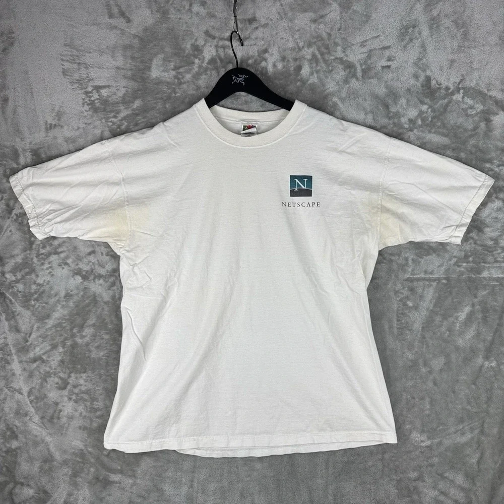 Vintage Netscape Navigator T-Shirt Tech Computers Internet Dial up XL Lighthouse
